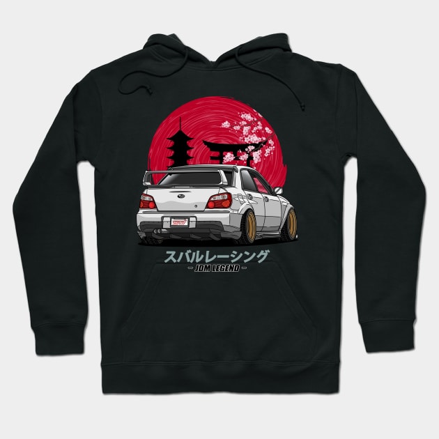 JDM Subie Impreza WRX  Bugeye 2000 Hoodie by Guyvit